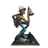 Dekorativa objekt Figurer Hip Hop Elements Sculpture Artist Statue Ornament DJ Break Dance Rap Music Statue Collectibles Souvenir Figurer Gift 230810