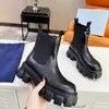 أعلى جودة الموضة Martin Boots Womens Shoes Ongle Boot Black Pr Roman Boots Boodels مستوحاة من القتال الأبيض Cowboy Chelsea Boot Ada Women 35-41 مع Box