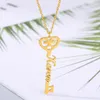 Anhänger Halsketten Mode modifizierter personalisierter Name Schlüsselpersönlichkeitsbrief Choker für Frauen Mädchen Mutter 230811