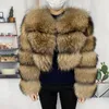 Vestes pour femmes Vraie Ratonon Vraie Rafoon Plus / Taille Veste Big Fluffy Fur Coats Style Veste 230811