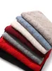 Scarves Soft Non-Irritating 100% Wool Warm Knitted Scarf Diamond Openwork Light Pashmina Neck Warmer Solid Color Women Accessories 230811