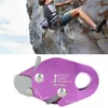 Protezione da roccia autoportanti stop discendente per un morsetto di corda da 9-13 mm Afferrare l'anello di rappel Anello di arrampicata Purple HKD230811