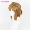 Cosplay Wigs Link Wig Cosplay Twilight Princess Cosplay Blonde Brown Wig Cosplay Anime Wigs Heat Resistant Synthetic Wigs Halloween Wigs 230810