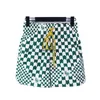 O2B2 Herren- und Frauen High Street Shorts Modemarke Rhude 2023 Frühling/Sommer Neue American Trendy Plaid Personalisierten Druck losen entspannten Sportarten