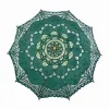 Colourful Cotton Bridal Parasol Handmade Battenburg Lace Embroidery Sun Umbrella Elegant Wedding Party Decoration Umbrella FY5698 0811