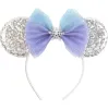 Kids Girls Cute Mouse Ears Hoop Headwear Shiny Sequins Animal Ears Headband Headdress Cosplay CostumeZZ