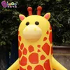 Hurtownia 2,8x1,8x3,5 mln Outdoor Giant Inflatible Animal Garaffe Cartoon Model z Air Blower for Event Reklamy Dekoracja Party Toys Sports