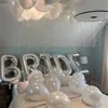 Decorazione SPOSA Lettera Palloncino in lamina d'oro rosa Decorazione di nozze in oro argento Proposta regalo per San Valentino