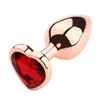 Анальные игрушки прикладка Anal Sex Toys Rose Gold Shape Metal Spect Sexy Toys для женщин взрослые мужчины Buttplug из нержавеющей стали 230810