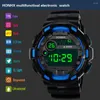 Wristwatches 2023 Men'S Multifunctional Display Electronic Wristwat Luxury Mens Digital Led Watch Date Sport Men Outdoor