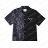 22SS Männer Designer T-Shirt Baumwolle Tarndreieck Label Kurzarmmann Mann Crew Hals Streetwear Weiß schwarzgrüne Xinxinbuy M-XL252y