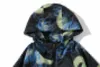 A Bathing Ape Autumn Youth Fashion Brand Storm Print Hooded Thin Windbreaker Bathing Ape Hooded