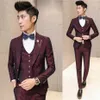 Trajes para hombres Blazers Blazers de la marca de moda 2021 Menores de alta calidad Jacquard Weave Traje Male Slim Korea Style 240U