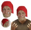 Ürpertici Büyükanne Gerçekçi Yaşlı Kadın Maskesi Cadılar Bayramı Korkunç Lateks Maskeler Parti Korkunç Tam Baş Kapak Kırışıklık Yüz Maskesi Cosplay Props