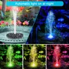 Garden Decorations 13/16/18cm Solar Water Fountain Pool Pond Waterfall Garden Decoration Outdoor Bird Bath Solar Powered Colorful Fountain Floating 230810