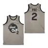 GH 2 Pac Moive Tournament Shoot Out 23 Motaw Wood Jersey Мужчины 96 Берди Тупак Колледж Баскетбол Над ободом Костюм Двойной размер S-XXL