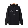 2023 Lanvins Hoodie Tasarımcı Lüks Sweater Hoodie Erkek ve Kadın Sweatshirt Mektup Baskılı Külkü Gevşek Pamuk Pamuklu Kapüşonlu Ceket Lanvin MXQ5 712