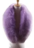 Scarves Fake Fur Collar Scarf Super Fluffy Thick Luxury Fur Scarves Purple Casual Wraps Men Children Winter Clothing Accessories 230811