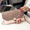 Stylish Personality Women's Bag Diamond-Encrusted Hand-Held Envelope Evening Dress Temperament With All-Matching Dinner Bag