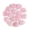 Arts and Crafts Healing Crystal Rose Quartz Love Heart Stone Chakra Reiki G0811