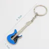 Keychains Lanyards 20Pcs Men Womens Guitar Keychains pink blue red black Key Chain Charms for Bag Car Keyring Accessories Gift 230810