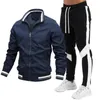 Mens Tracksuits Jacket Pants Set Running Sports Clothing 230811