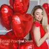 Decorazione pollici di cuore rosso gonfiabile palloncini di lamina di San Valentino decorazioni per matrimoni Anniversario di compleanno Globos Forniture