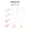 Necklace Earrings Set Hawaiian Plumeria Theme Jewelry Party Earring Luau Hair Jewels