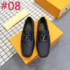 40 Modelo Mocassim italiano Sapatos casuais Sapatos de marca de luxo para homens Moccasins deslizam no barco de condução Zapatos de hombre tamanho 38-46