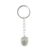 Fashion Irrégulet Natural Stone Keychain Nouveaux accessoires de bijoux simples Crystal Agate Pendant sac