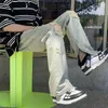 Men's Pants American pinhole jeans men's summer retro street straight pants loose thin beggar pants Z230814