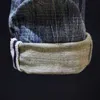 Mäns jeans 2023 Spring/Summer New Men's Fashion Trend Breaks Vintage Elastic Calf Men's Casual Slim Fit bekväm jeans av hög kvalitet Z230814