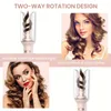 Ceramic 360 ﾰ Curler Hairling Hairling للشعر الطويل - درجة حرارة قابلة للتعديل 270 ﾰ F -410 ﾰ F - تجعيد الشعر الاحترافي لنتائج جودة الصالون