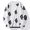 Men's Hoodies 2023 Autumn And Winter Cartoon Graffiti Print Round Neck Sweater For Male Couples Loose Pullover Long Sleeve Coat