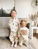 Kledingsets Spring Infant Baby Cartoon Clothing Sets Toddler Boys Girls Long Sleeve Sweatshirt Pants 2pcs Pak Kids Cute Bear Deset 230811