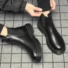 Сапоги Men High Top Outdoor Модный универсальный каблук. Распространенная платформа для плоской каблуки