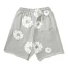 Denim larmes coton couronne Sweat Shorts gris hommes décontracté course court pour l'été pas cher fleur Wh2u 5CMY