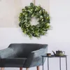 Dekorative Blumen 11Styles Künstliche Blumenblattkranz Hängende Weihnachtshochzeit Party Tischtür Fenster Wand Kamin Gartendekoration