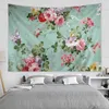 Tapisseries pivoine fleur tapisserie colorée tenture murale salle d'art maison mur art chambre esthétique maison peut être personnalisée