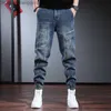 Men's Jeans 2023 Spring/Summer New Fashion Trend Retro Elastic Hare Pants Men's Casual Comfort Large Size Warm High Quality Jeans M-3XL Z230814