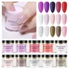 Nagel Glitter Pinpai 13pcs Nagelkunst Diping Pulver Kit Set Glitzer Chrom Rub Pigment Dip Pulver für Nagelspitzen Dekoration Tauchpulver Set 230811