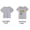 Семейные подходящие наряды летние семейные футболки Tops Tee Dad Son Cotton Fut футболка для матери дочерь плать