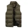 Men's Vests Trendy Sleeveless Coat Solid Color Cold Proof Super Soft Pure Pockets Waistcoat