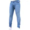 Jeans maschi maschi a colore solido matita pantaloni casual sexy per tutta la stagione slim cool pantaloni per maschio