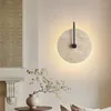 Wall Lamp Huangdong Stone Japanese Style Bedroom Bed Nordic Round Surprise Silent Designer Retro