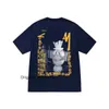 Sy Men T Shirt Tasarımcı Tişörtleri Kadın Giyim Giyim Grafik Tees Desen Tee Giyim Yüksek Sokak Pamuklu Hip Hop Basit harfler Retro Baskı Gevşek Zar T45F