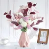 Декоративные цветы 1pc поддельный шелк -гидрангея ваза дома