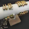 Fashion 5MM Pearl thick Twist womens Luxury bracelet Jewelry designer Bracelets for women silver gold Jewelrys 18k 14k gold Plated Twisted Wedding Gifts