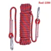 Protección de roca de 10m/20m Cordida de escalada de cuerda de roca 12 mm de diámetro 1500 kg de alta resistencia Ropas de seguridad de emergencia al aire libre HKD230810