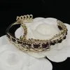 Bestsäljande C Family Armband Kvinnor armband lyxdesigners smycken 18K plätering bröllopälskare gåva armband grossist